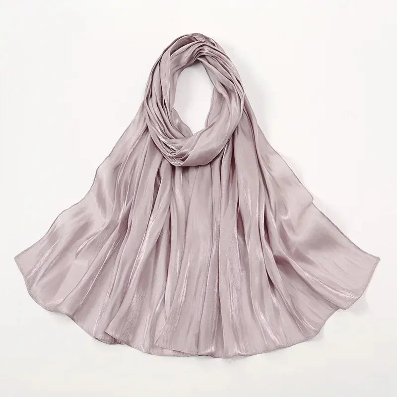 Solid Luxury Fashion Women Hijab Scarf Long Silk Soft Slippy Comfortable Scarves Shawl Zohir Store