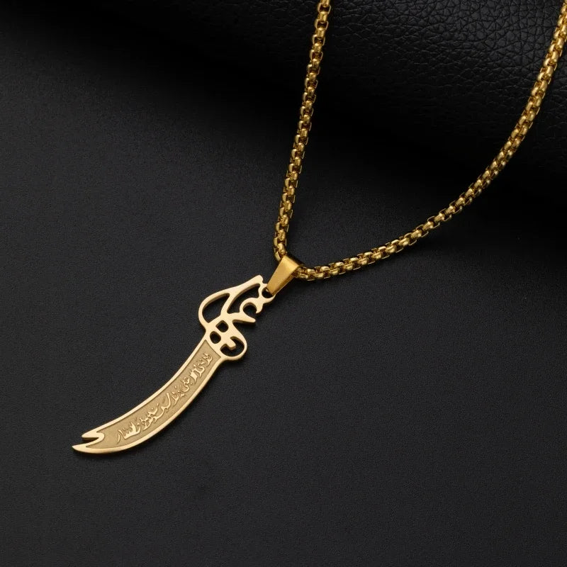 Gold Color Muslim Allah Quran Pendant Necklace Men Women Fashion Faith Islam Religious Jewelry Ramadan Gifts Zohir Store