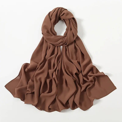 180g Heavy Chiffon Hijab Scarf Muslim Abayas Shawl Women Hijab Cloth Premium Chiffon Headscarf Turban Malaysian Islamic Dresses Zohir Store
