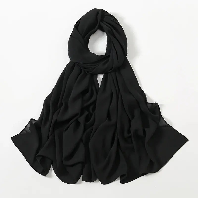 180g Heavy Chiffon Hijab Scarf Muslim Abayas Shawl Women Hijab Cloth Premium Chiffon Headscarf Turban Malaysian Islamic Dresses Zohir Store