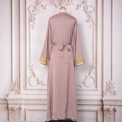 Maxi Dresses 2 Piece Sets Eid Muslim Abayas for Women Dubai Party Long Robe Beading Jalabiya Morocco Kaftan Ramadan Vestidos - Zohir Store