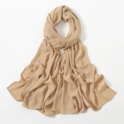 180g Heavy Chiffon Hijab Scarf Muslim Abayas Shawl Women Hijab Cloth Premium Chiffon Headscarf Turban Malaysian Islamic Dresses Zohir Store