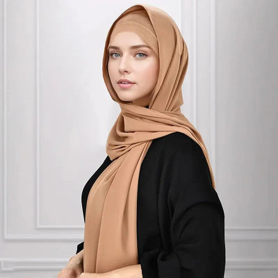 180g Heavy Chiffon Hijab Scarf Muslim Abayas Shawl Women Hijab Cloth Premium Chiffon Headscarf Turban Malaysian Islamic Dresses Zohir Store