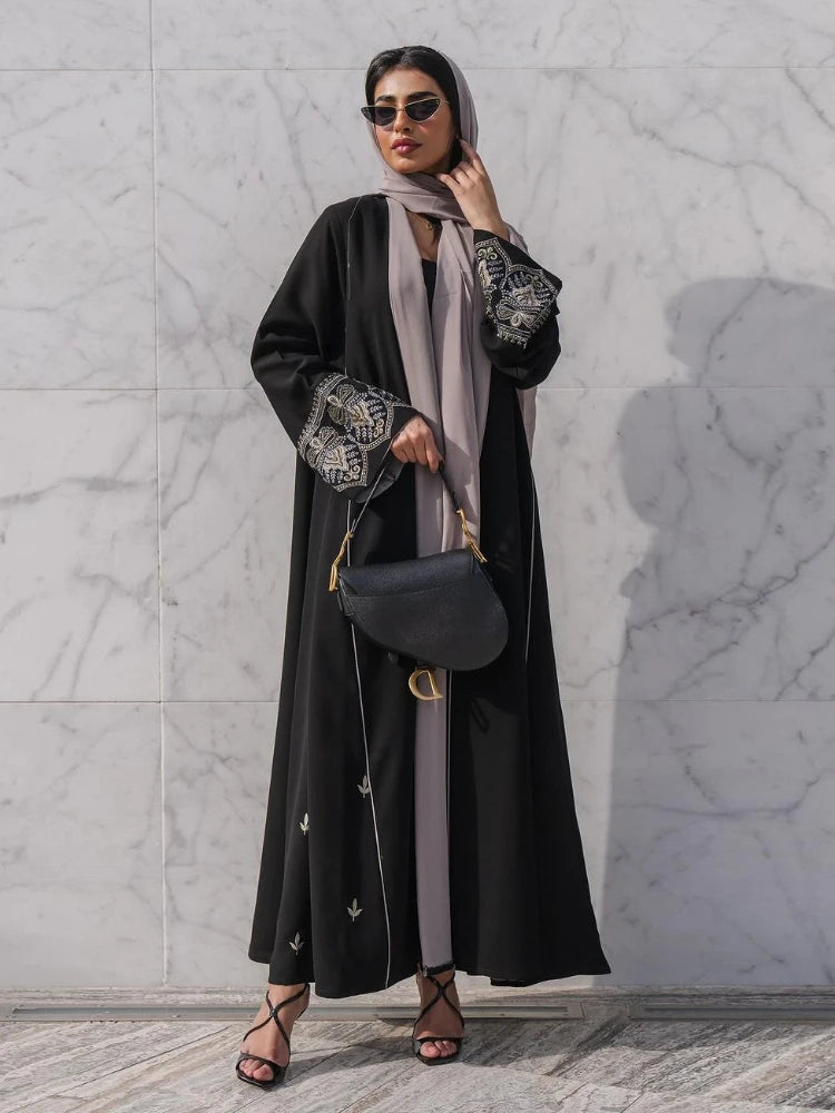 Eid Muslim Abaya for Women Embroidery Cardigan Party Dress Without Scarf Dubai Long Robe Morocco Abayas Kaftan Gorgeous Jalabiya Zohir Store