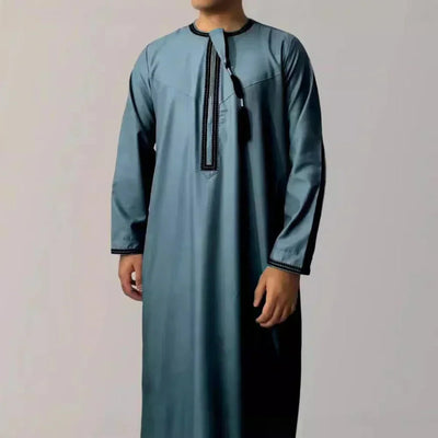 Robe pull à manches longues pour hommes musulmans, Abaya, Daffah, Jubba, Thobe, Pakistan, caftan arabe saoudien, vêtements islamiques, robe de prière afghane Zohir Store