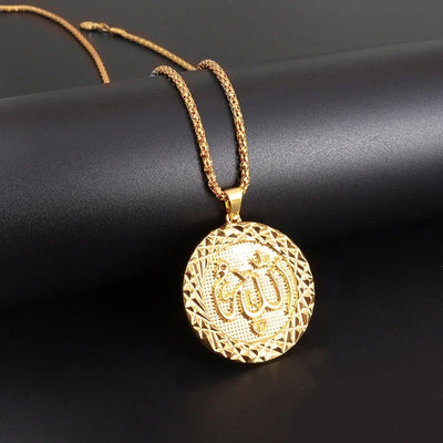 Gold Color Muslim Allah Quran Pendant Necklace Men Women Fashion Faith Islam Religious Jewelry Ramadan Gifts Zohir Store