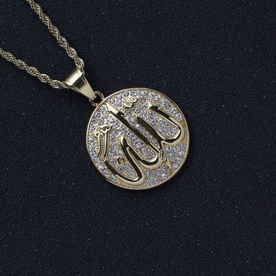 Gold Color Muslim Allah Quran Pendant Necklace Men Women Fashion Faith Islam Religious Jewelry Ramadan Gifts Zohir Store
