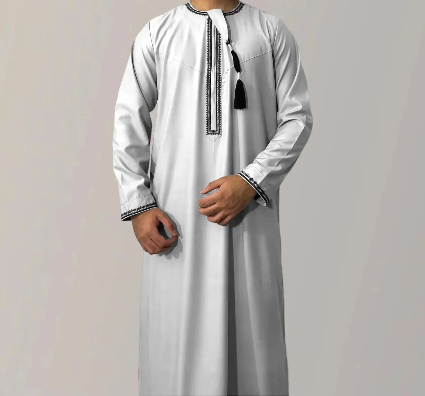 Robe pull à manches longues pour hommes musulmans, Abaya, Daffah, Jubba, Thobe, Pakistan, caftan arabe saoudien, vêtements islamiques, robe de prière afghane Zohir Store