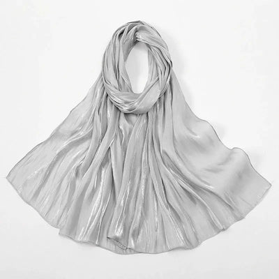 Solid Luxury Fashion Women Hijab Scarf Long Silk Soft Slippy Comfortable Scarves Shawl Zohir Store