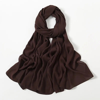 180g Heavy Chiffon Hijab Scarf Muslim Abayas Shawl Women Hijab Cloth Premium Chiffon Headscarf Turban Malaysian Islamic Dresses Zohir Store