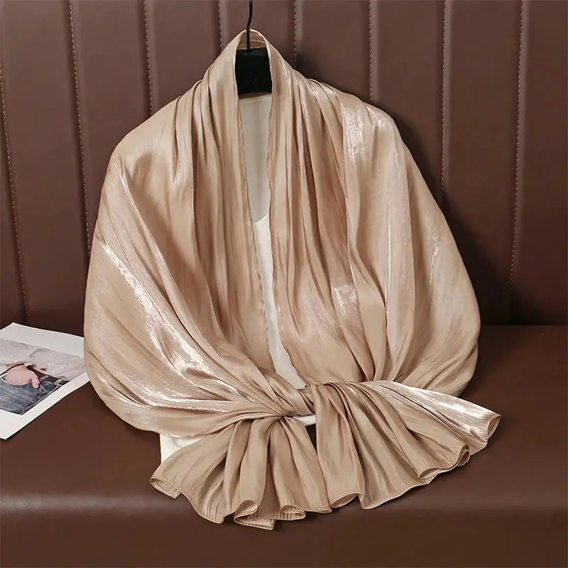 Solid Luxury Fashion Women Hijab Scarf Long Silk Soft Slippy Comfortable Scarves Shawl Zohir Store