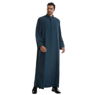 Muslim Men Jubba Thobe Long Robe Saudi Islamic Musulman Wear Clothing Abaya Caftan Islam Dubai Arab Dress Eid Djellaba Dishdasha Zohir Store