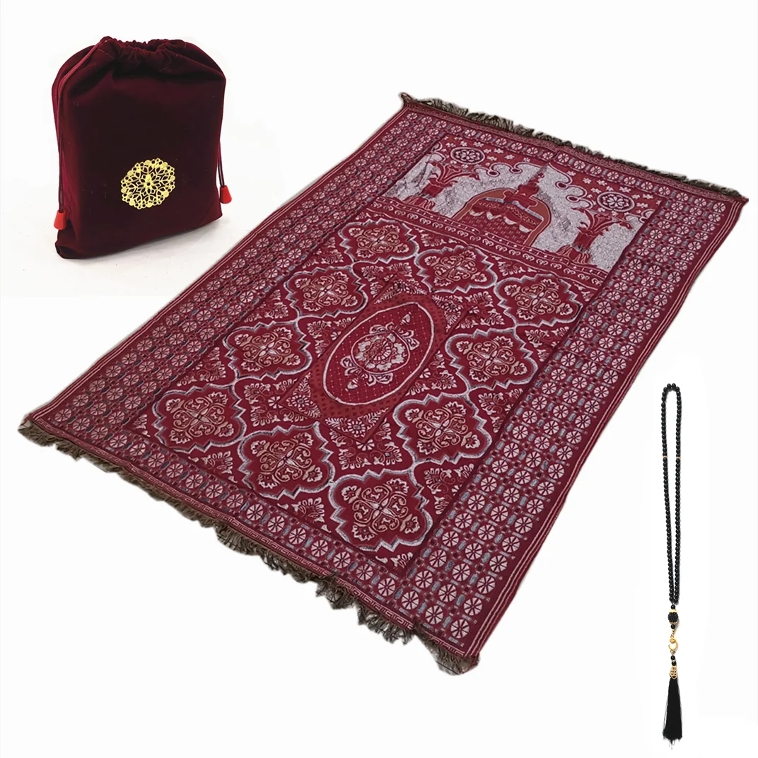 Traveling prayer mat pocket prayer rug islamic sejadah 70*110cm Zohir Store