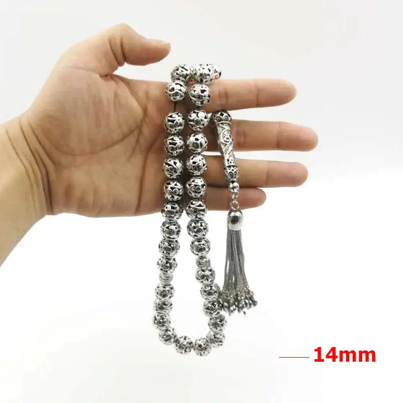 Big size Tasbih Men Metal beads Eid gift RAMADAN arabic fashion accessories bracelet Misbaha high quality islamic Muslim rosary Zohir Store