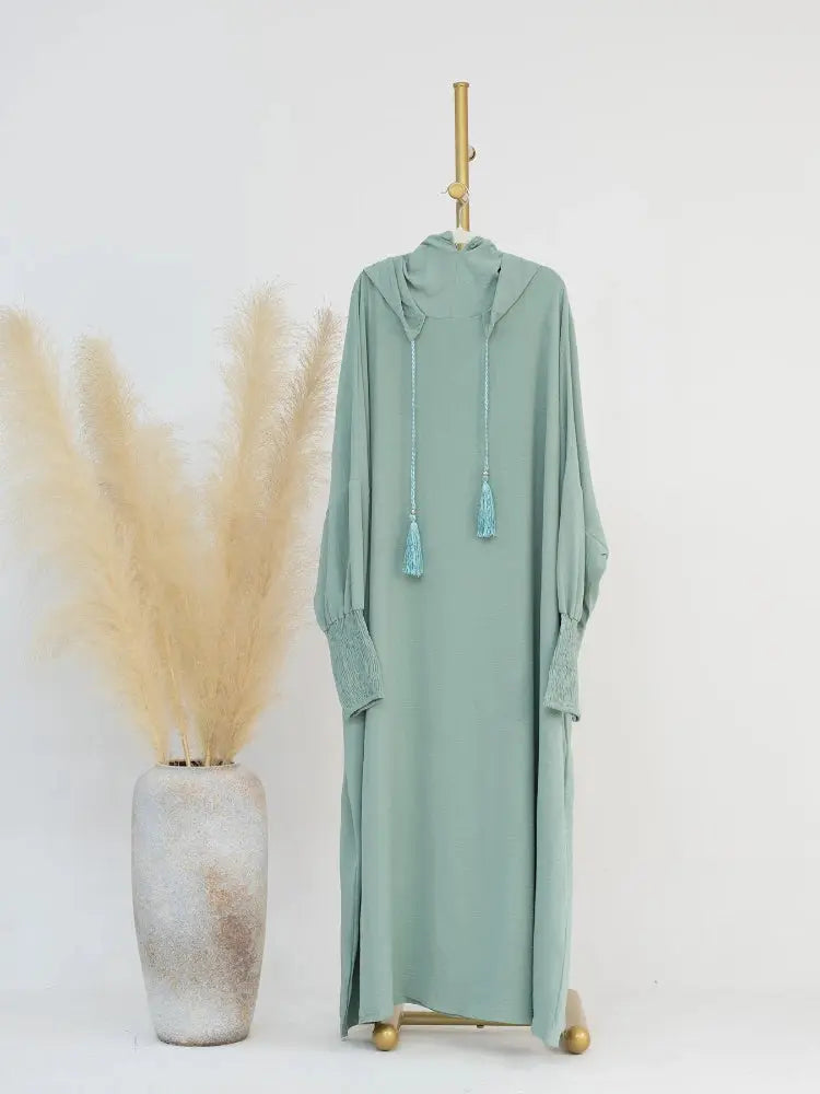 Eid Muslim Dress for Women Eid Abaya Morocco Ramadan Jilbab Hooded Prayer Dresses Vestido Kaftan Islam Dubai Arab Long Robe 2024 - Zohir Store