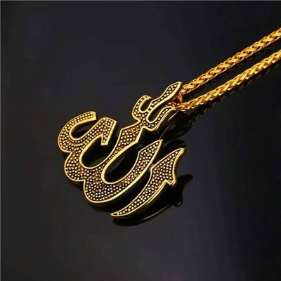 Gold Color Muslim Allah Quran Pendant Necklace Men Women Fashion Faith Islam Religious Jewelry Ramadan Gifts Zohir Store