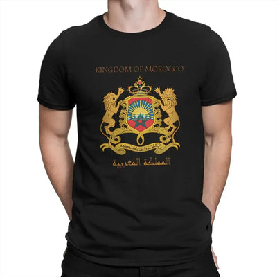 Morocco Lion T Shirt Grunge Men Tees Summer Clothing Polyester O-Neck TShirt Zohir Store