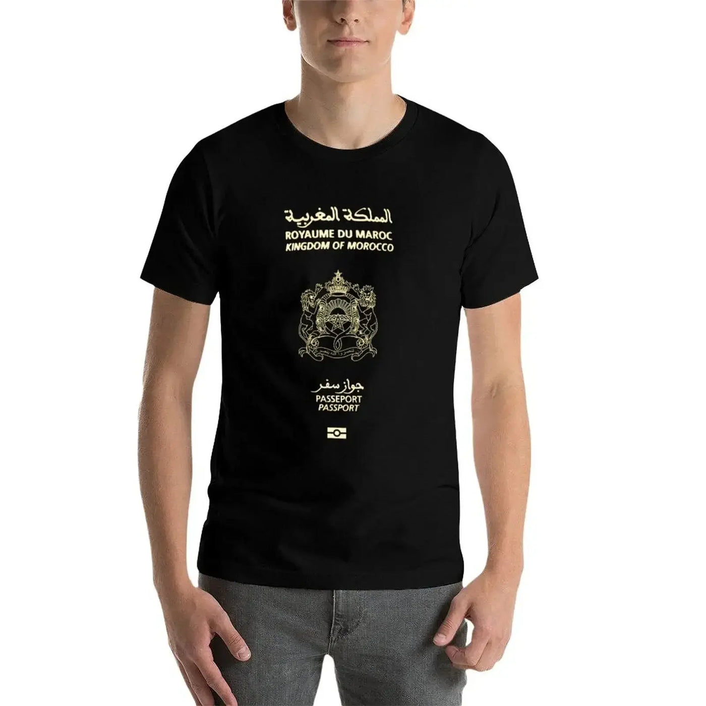 Moroccan Passport Tshirt Zohir Store