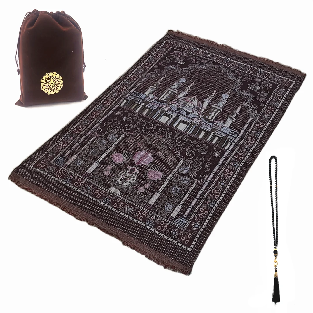 Traveling prayer mat pocket prayer rug islamic sejadah 70*110cm Zohir Store