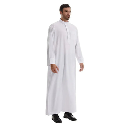 Muslim Men Jubba Thobe Long Robe Saudi Islamic Musulman Wear Clothing Abaya Caftan Islam Dubai Arab Dress Eid Djellaba Dishdasha Zohir Store