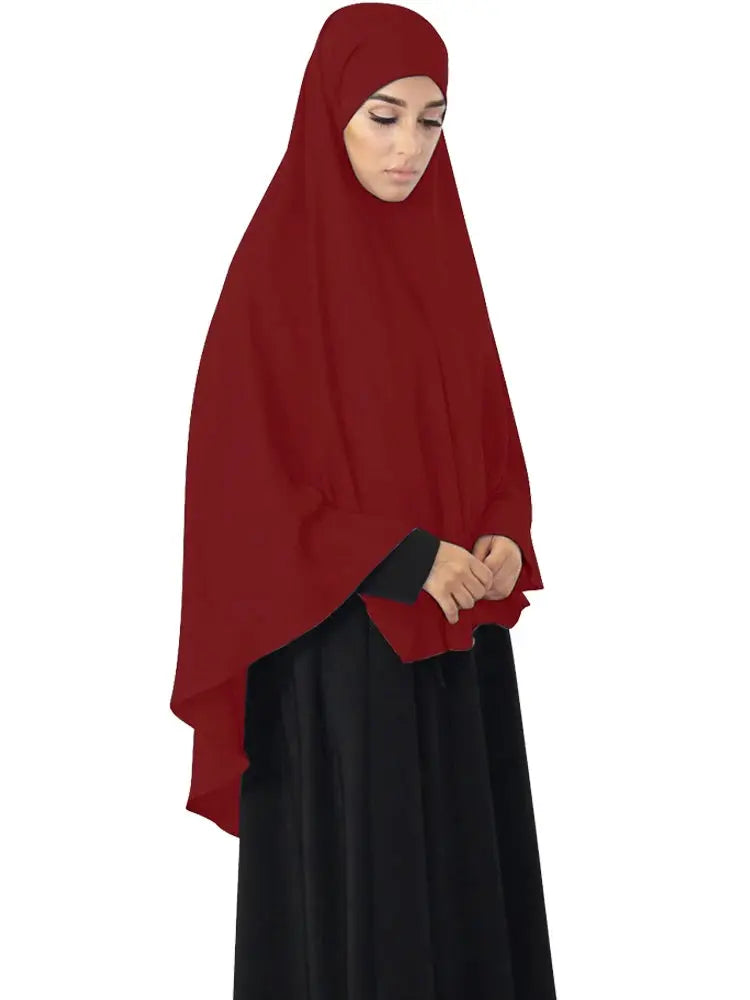 Ramadan Khimar Arabic Prayer Garment Muslim Overhead Hijab Long Scarf Turkey Dubai Kaftan Burqa Niqab Zohir Store