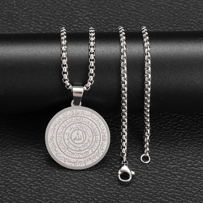 Gold Color Muslim Allah Quran Pendant Necklace Men Women Fashion Faith Islam Religious Jewelry Ramadan Gifts Zohir Store