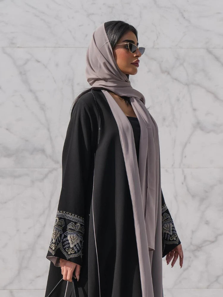 Eid Muslim Abaya for Women Embroidery Cardigan Party Dress Without Scarf Dubai Long Robe Morocco Abayas Kaftan Gorgeous Jalabiya Zohir Store