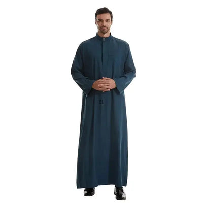 Muslim Men Jubba Thobe Long Robe Saudi Islamic Musulman Wear Clothing Abaya Caftan Islam Dubai Arab Dress Eid Djellaba Dishdasha Zohir Store