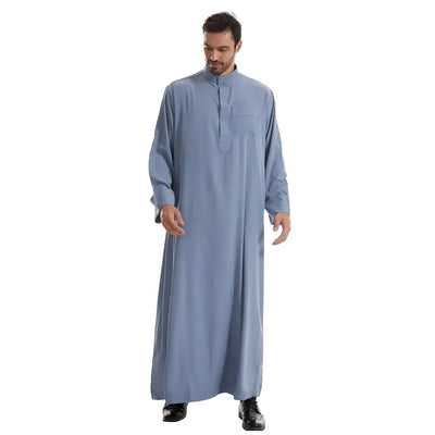 Muslim Men Jubba Thobe Long Robe Saudi Islamic Musulman Wear Clothing Abaya Caftan Islam Dubai Arab Dress Eid Djellaba Dishdasha Zohir Store