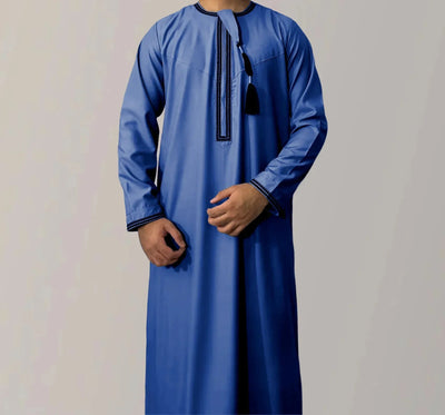 Robe pull à manches longues pour hommes musulmans, Abaya, Daffah, Jubba, Thobe, Pakistan, caftan arabe saoudien, vêtements islamiques, robe de prière afghane Zohir Store