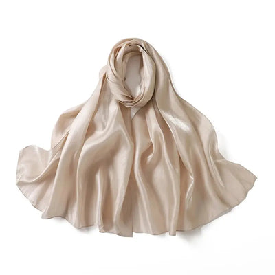 Solid Luxury Fashion Women Hijab Scarf Long Silk Soft Slippy Comfortable Scarves Shawl Zohir Store
