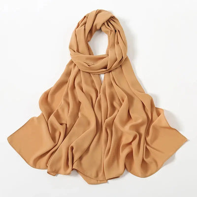 180g Heavy Chiffon Hijab Scarf Muslim Abayas Shawl Women Hijab Cloth Premium Chiffon Headscarf Turban Malaysian Islamic Dresses Zohir Store