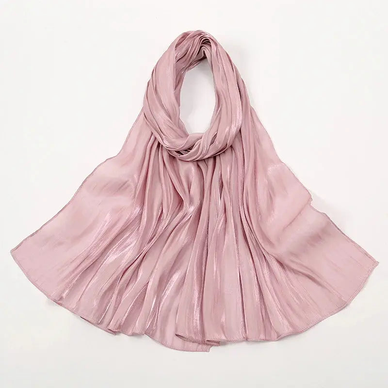 Solid Luxury Fashion Women Hijab Scarf Long Silk Soft Slippy Comfortable Scarves Shawl Zohir Store