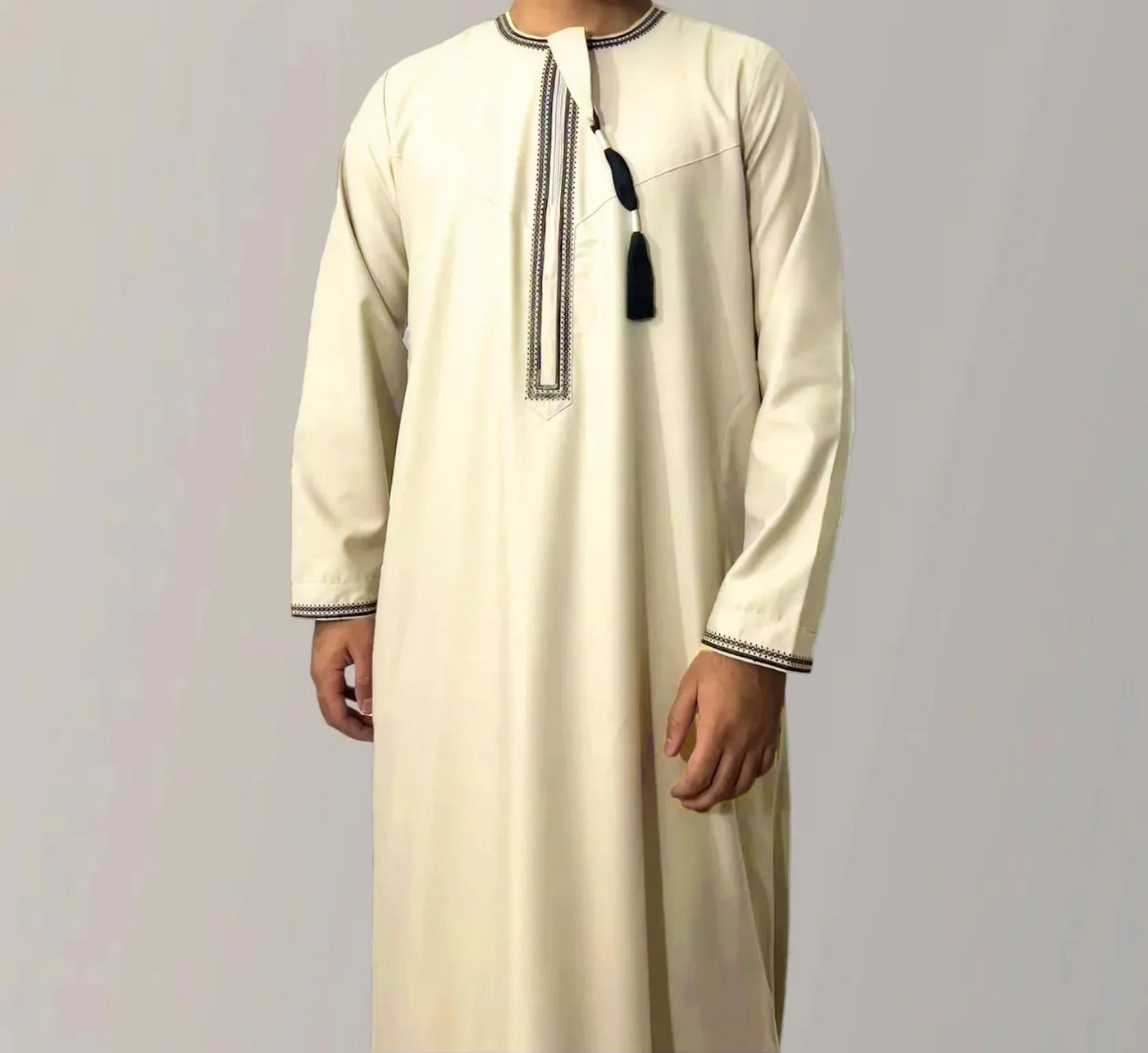 Robe pull à manches longues pour hommes musulmans, Abaya, Daffah, Jubba, Thobe, Pakistan, caftan arabe saoudien, vêtements islamiques, robe de prière afghane Zohir Store