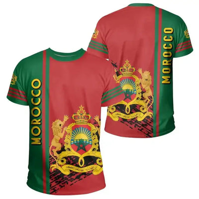 2024 Men's T-shirt Morocco Flag 3D Printing Casual Fashion Top Oversize O-Neck Men's and Women's T-shirt Zohir Store
